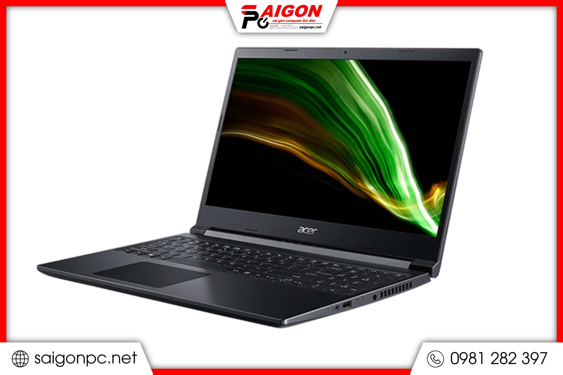 Laptop Acer Aspire 7 - 15.6" FHD / i5-10300H / 16GB / 512GB / GTX 1650 (2nd)